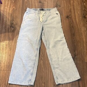 GAP Denim High Rise Wide-Leg Jeans - Light Blue